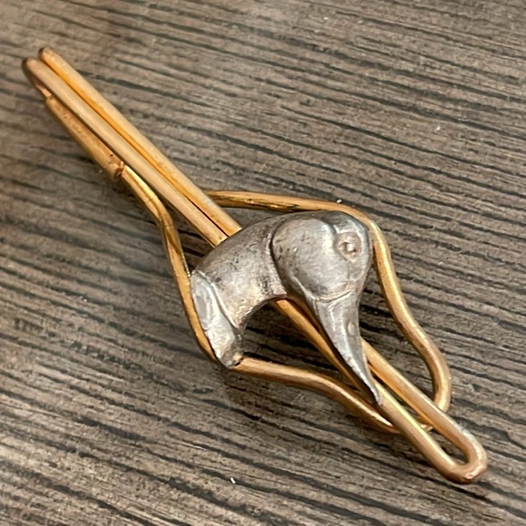 Vintage Men’s Two-tone Duck Head Tie Clip - Picture 2 of 14